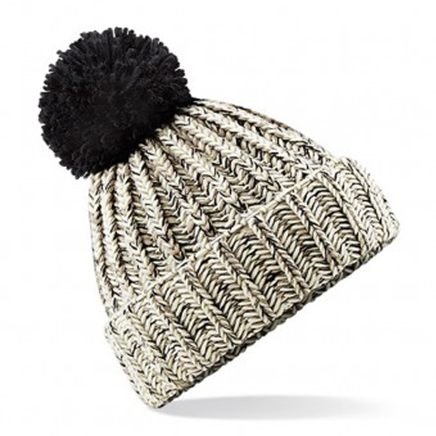 Beechfield Twist-Knit Pom Pom Beanie
