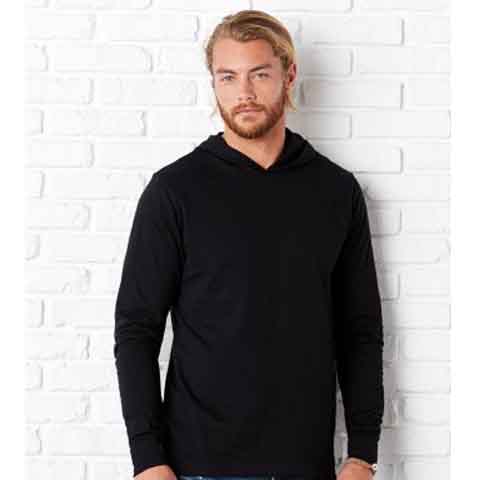 Canvas Unisex Long Sleeve Jersey Hooded T-Shirt