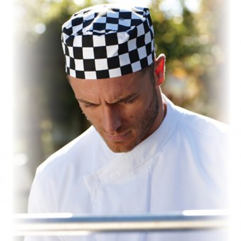 Dennys Check Skull Cap