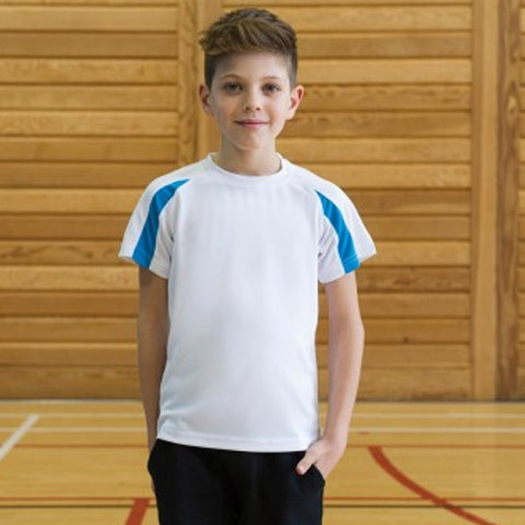 AWDis Kids Just Cool Contrast Wicking T-Shirt