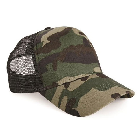 Beechfield Camo Snapback Trucker Cap