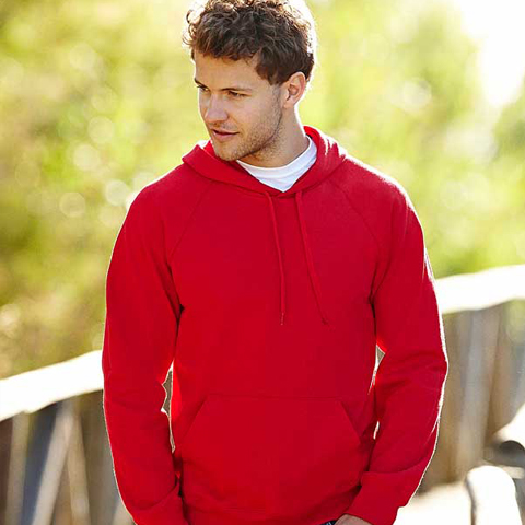 Fruit of the Loom Lightweight Hooded Sweat