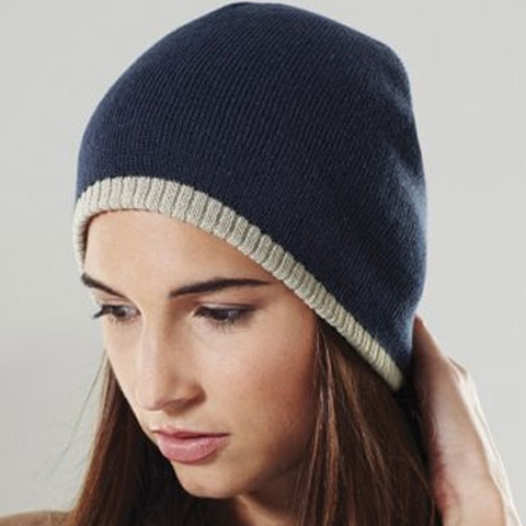 Beechfield Two-Tone Acrylic Knitted Beanie