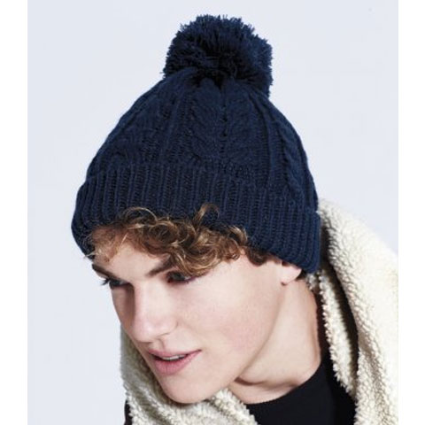 Beechfield Cable Knit Snowstar
