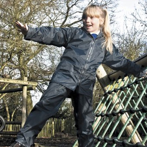 Result Waterproof Kids Jacket/Trouser Suit in Carry Bag