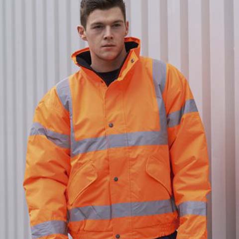 Portwest Hi-Vis Bomber Jacket GO/RT