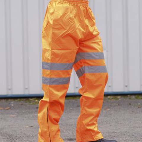Portwest Hi-Vis Traffic Trousers GO/RT