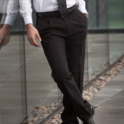 Henbury Single Pleat Polyester Trousers