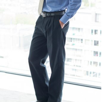 Henbury Front Pleat Chino Trousers