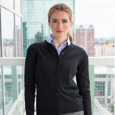 Henbury Ladies Cashmere Touch Acrylic Crew Neck Cardigan - XXL