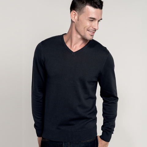Kariban Cotton Acrylic V Neck Sweater